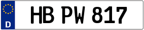 Trailer License Plate